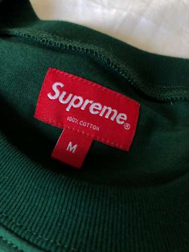 Supreme Vertical Logo Stripe L/S Top Dark Green size M - Meetapp