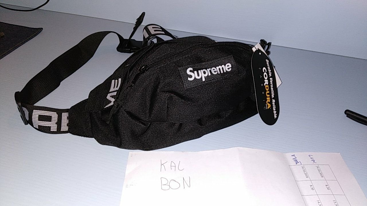 Supreme Waist Bag Ss18 Black Legit Check - Just Me and Supreme