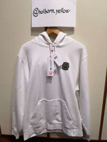 Supreme x Lacoste white hoodie