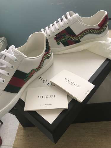 Gucci ace sneakers dragon size 7