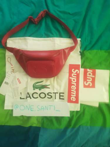 WTS red Waist bag Supreme x Lacoste