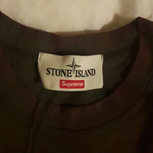 Supreme x Stone Island Pocket Tee Red