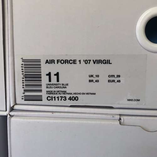 Nike x Off-White Air Force 1 MCA Blue