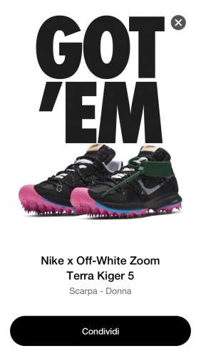 Nike air zoom Terra Kiger 5 x off white black