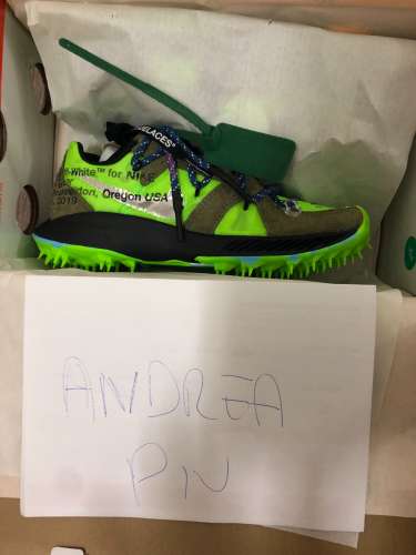 WTS NIKE PER OFF WHITE TERRA KIGER GREEN 5US DONNA A RETAIL!!!