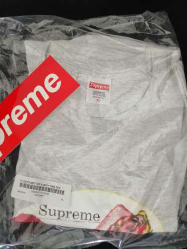 Supreme It Gets Better Every Time   - SS19 - TG. XL Color ASH GREY