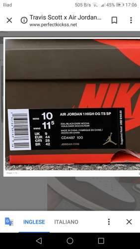 Nike Jordan 1 x Travis scott