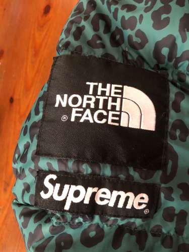 The North Face Nuptse x Supreme Leopard Green F/W11