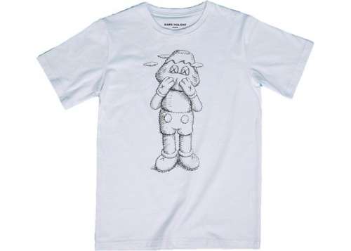 KAWS HOLIDAY JAPAN Sketch T-Shirt White/Black