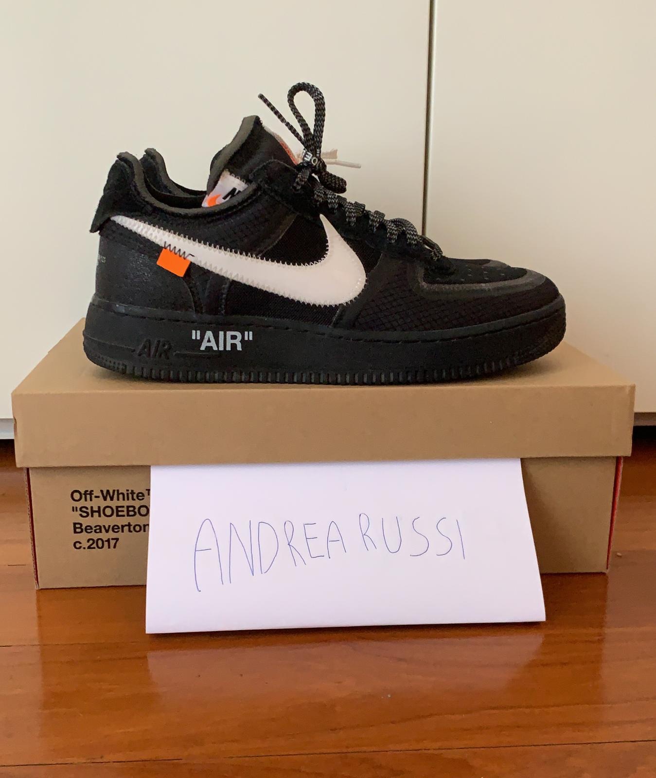 nike air force off white nere