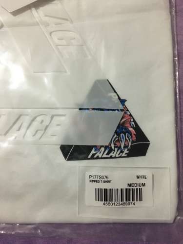 Palace Ripped Tee M White condizione DS