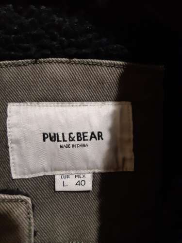 Giubbotto di jeans verde pull and bear