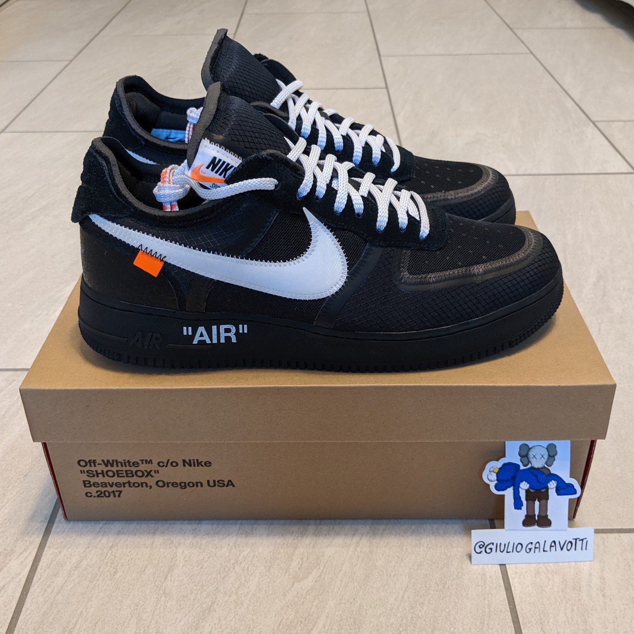 air force x off white nere