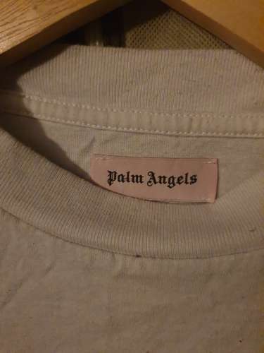 Palm angels T-shirt bianca con logo