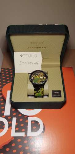 orologio swatch x bape big bold tokyo edition