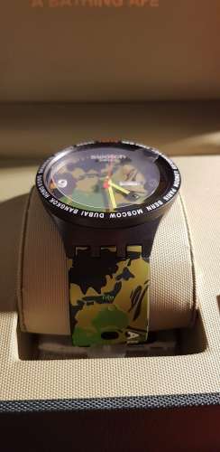orologio swatch x bape big bold tokyo edition