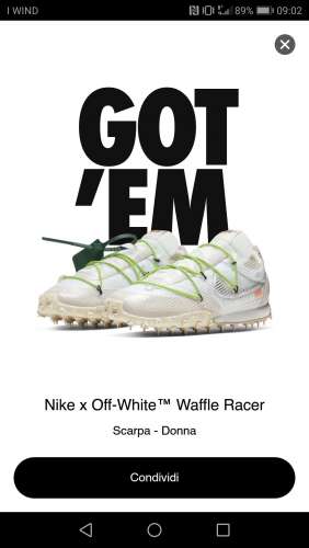 Nike Waffle Racer Bianco sporco Bianco