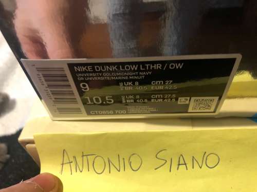 Wts Nike x ow dunk low Michigan ds