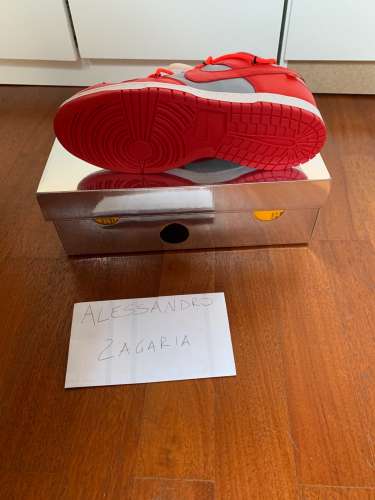 WTS NIKE DUNK LOW OFF WHITE UNIVERSITY RED