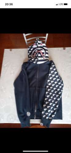 Shark hoodie american flag