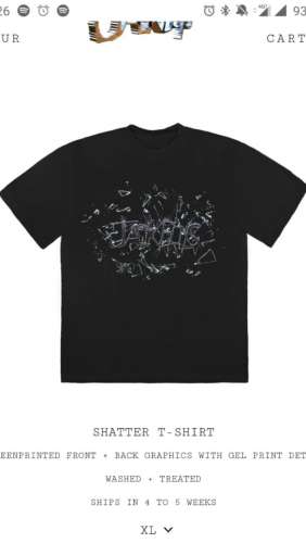 Shatter t-shirt Travis Scott
