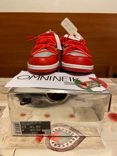 WTS NIKE DUNK LOW OFF WHITE RED