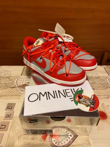 WTS NIKE DUNK LOW OFF WHITE RED