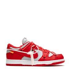 Nike dunk low university red off-white