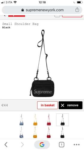 Shoulder bag supreme (black)