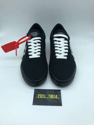 OFF-WHITE VULC LOW BLACK (UPDATED STRIPES)