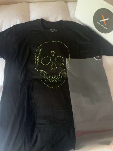 T-shirt Vlone x neighborhood skull green