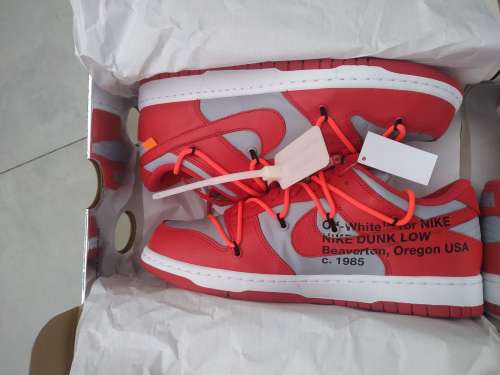 WTS NIKE DUNK LOW X OFF WHITE RED