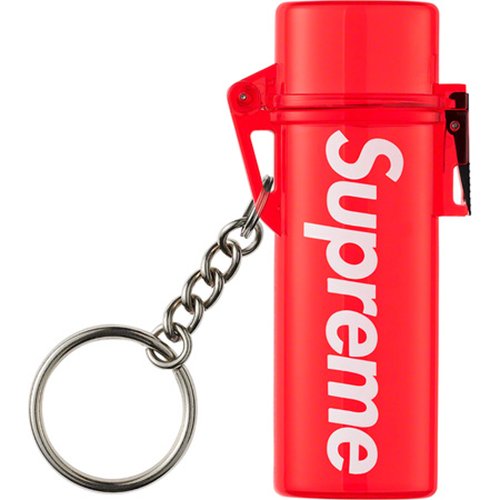 Supreme Waterproof Lighter With Case And Keychain Red