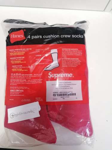 Supreme Hanes socks pack of 4
