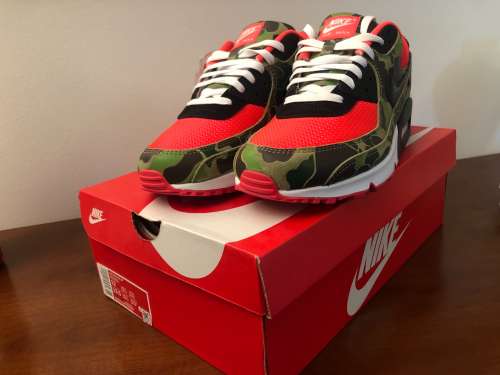 Nike Airmax 90 Duck Camo Reverse Red US 12 DS