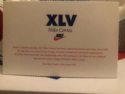 Nike Cortez Forrest Gump XLV edizione limitata US 12