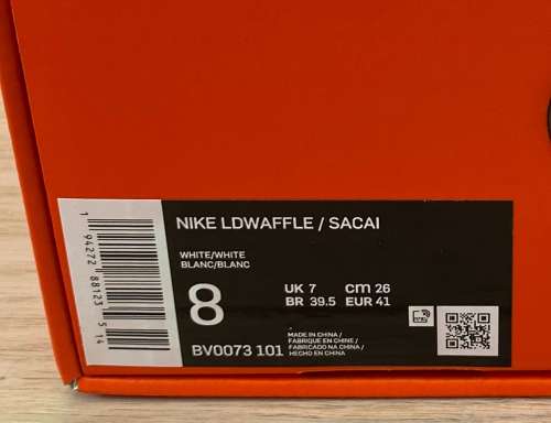 Nike Sacai LD Waffle White Nylon