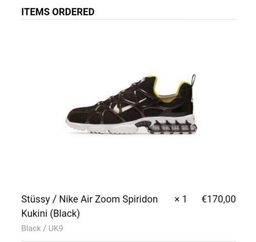 Stussy x Nike air zoom spiridon