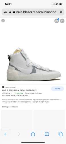 Nike blazer x Sacai
