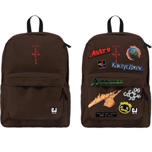 🔥🌵 BACKPACK CACTUS JACK WITH PATCH SET TRAVIS SCOTT MERCH 🌵🔥