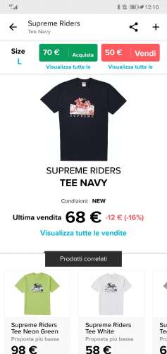 WTS RIDERS TEE SUPREME NAVY