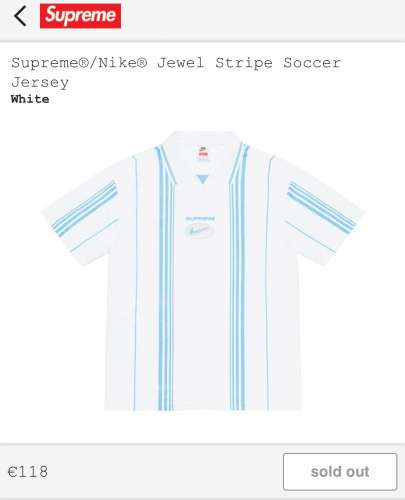 Supreme x Nike Soccer Jersey