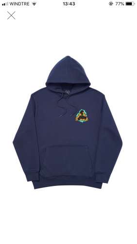 PALACE TRI-RIPPER HOODIE NAVY SIZE M