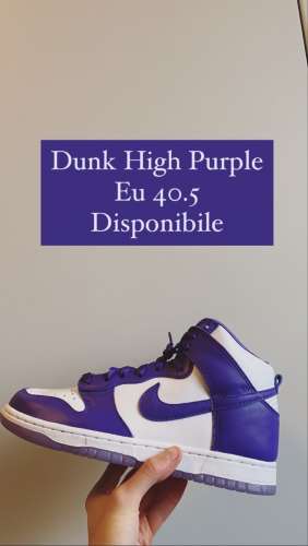Nike dunk high SP varsity purple