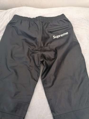 Nike x Supreme Leather Warm Up Pant Black