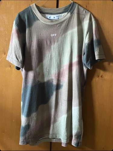 T shirt off white camouflage