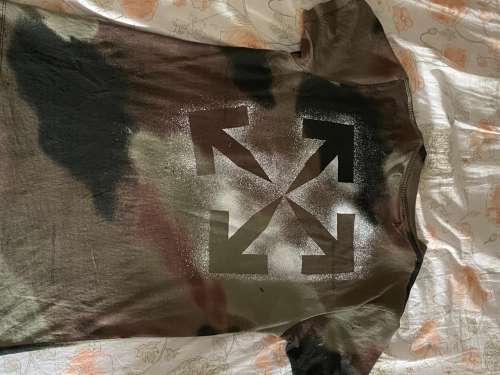 T-shirt off white camouflage