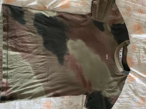T-shirt off white camouflage