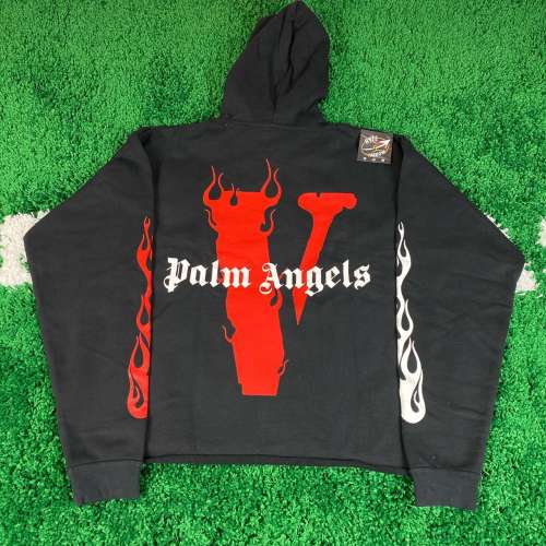 Vlone x Palm Angels red hoodie