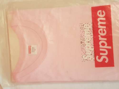 tee supreme box logo bandana size xxl navy e pink